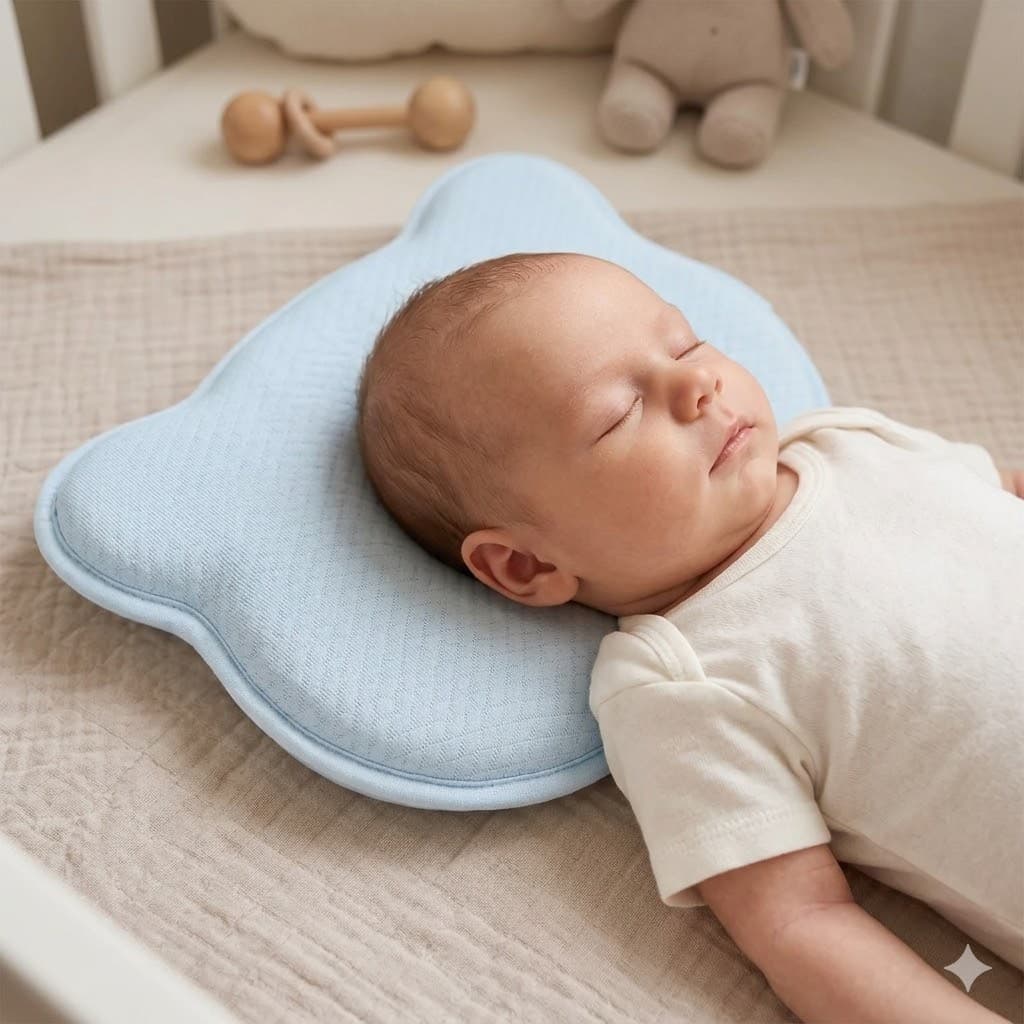Bebé durmiendo con la almohada BabyShape